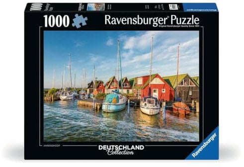 Ravensburger Puzzle 12000584 - Romantische Hafenwelt von Ahrenshoop - 1000 Teile Puzzle für Erwachsene und Kinder ab 14 Jahren,
