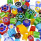 MUCOFEI Millefiori en Verre pour Fusion, Carreaux de Mosaïque, Loisirs Créatifs, Perles Sans Trou pour Décorations de Noël