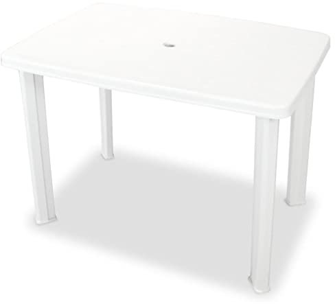 KTHLBRH 3-TLG. Bistro-Set Kunststoff Weiß Terrassenmöbel-Sets Outdoor-Möbel-Sets Gartenmöbel-Sets für Gärten, Terrassen und Balkone