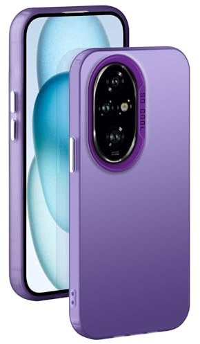 XINYEXIN Cover per Honor 200 Pro 5G Ultra Sottile Custodia Protettiva per Cellulare Opaca Antigraffio Antiurto Bumper Case - Viola