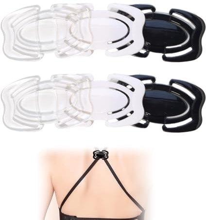 6 Stück BH Träger Clip,Unsichtbar BH Klammer Rücken Set,Stabilen BH Träger Halter,DREI Farben BH Clips für BH Träger Rücken,für Brautkleider,Fitnesssport,Verhindern Schultergurte Rutschen