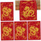 CAKEEYUM Décorations du Nouvel an Chinois 2024 Chemin de Table Rouge avec 4 Sets de Table Décorations Dragon du Zodiaque Chinois pour la fête à la Maison Fête Printemps Nouvel