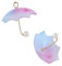TENDYCOCO 3 Paar Regenschirm Ohrringe Hochzeitsschirme Für Regen Trendige Ohrringe Ohrringe Für Frauen Regenschirm Mini Kronleuchter Ohrringe Schöner Ohrschmuck Kettenohrringe