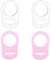 SGERUFZ 4 Pcs Silikon-Knopf-Ring Schnuller Adapter, Silikon Dummy Schnuller Halter Clip Adapter Ring, Silikonring für Schnuller