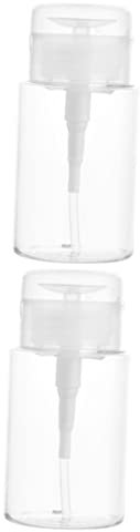 Beatifufu 2St Wasserflasche zum Abschminken flüssiger Make-up-Entferner Flasche mit Pumpe Spender reiseflaschen travel bottle auslaufsichere Foundation-Flasche Reisedosen für Cremes Acryl