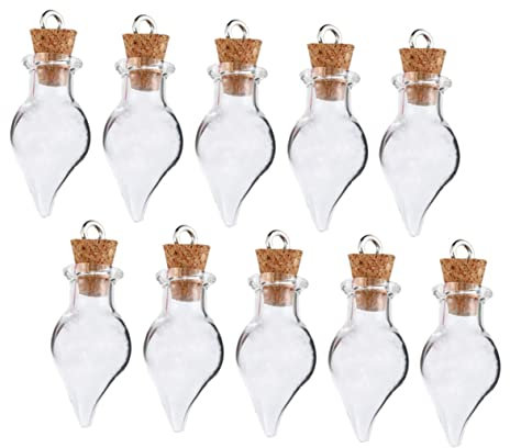 Ciieeo 30piezas Botellas De De Vidrio Botellas Rellenable Viaje Agua Decorativas Para Agua Diy Tapón De Corcho