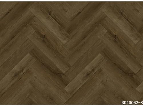 Omega Rustic Herringbone Db003 Dark Brown Herringbone Effect Glue-Down Luxury Vinyl Tile For Home (All Rooms) & Contract Commercial Usage, 2.5mm LVT