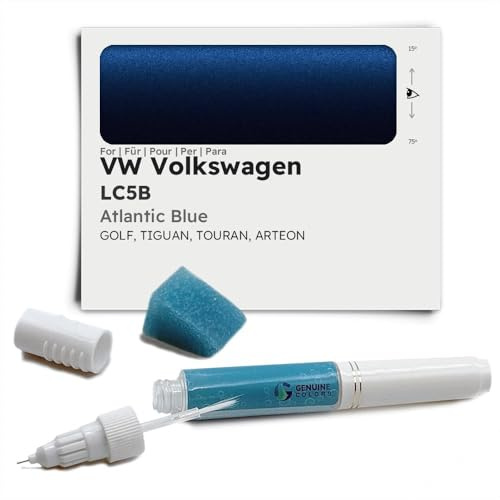 Genuine Colors Lackstift Atlantic Blue LC5B für VW Volkswagen Blau Golf TIGUAN TOURAN ARTEON