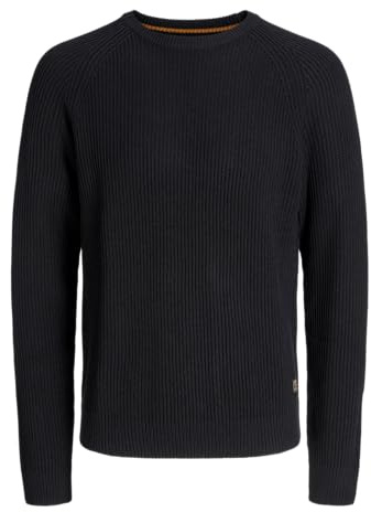 JACK & JONES Herren Jjpannel Knit Crew Neck Aw25 Jjpannel Knit Crew Neck Aw25 (1er Pack)