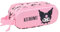Safta Kuromi 3D - Portatodo Doble 3D, Estuche Infantil, Estuche Niño, Ideal para Niños en Edad Escolar, Cómodo y Versátil, Calidad y Resistencia, 21x6x8 cm