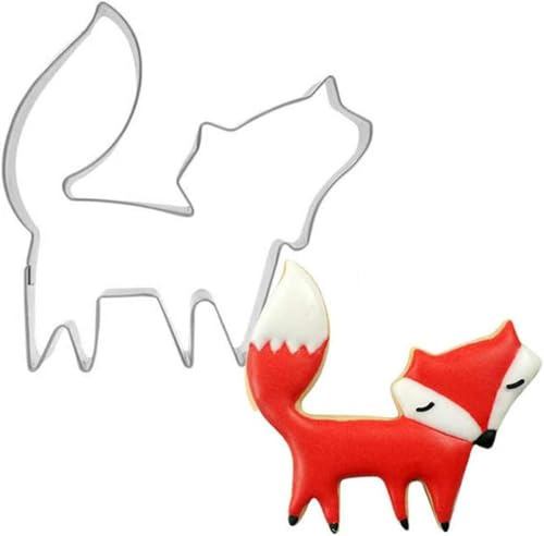 Haione Emporte-pièce en forme de renard - Emporte-pièces pour gâteaux, fondants, pâtisseries, loisirs créatifs