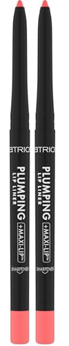 Catrice Plumping Lip Liner 160 S-peach-less, pink, Lippenkonturenstift, aufpolsternder Effekt, langanhaltend, feuchtigkeitsspendend, vegan, 0,35 g (Packung mit 2)
