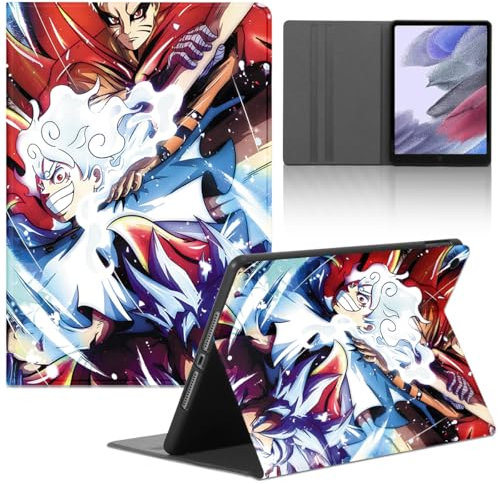 Tablet Coque pour Apple iPad (2022) 10.9'', Anime One Piece Naruto Dragon Ball Modèle Housse de Anti-Collision Protection en Cuir PU Flip avec Fonction Support Anti TPU Cartoon Cover