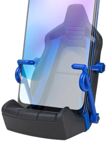 Générique Racing Seat Phones Holder, portatile Air Vent Smartphone Mounts with Security Belt, Adorable Compact Adjustable Auto-Clamping Phone Holders, Unbound Car Mount for All Phones