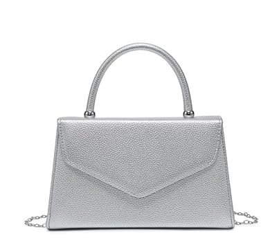 JFY Top Handle Pu Clutch Bag