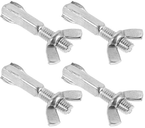 Hacksaw Tension Screw 4 Pack Iron Replacement Hardware | Bow Saw Fixing Screw, Replacement Bolt Head, Quick Tension Adjustment, for Home Repairs and Outdoor Construction