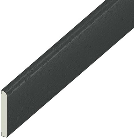 Eurocell Grey UPVC Door Window Finishing Trim Architrave 45/65/95 (5 Metres Long) (95mm)