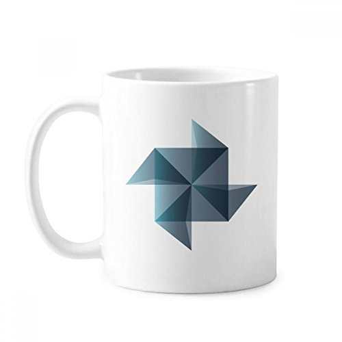 Origami Abstrakte Windmühle geometrische Form Tasse Keramik Kaffee Porzellan Tasse Geschirr