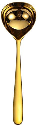 CZXKJ Mango Largo té Helado Cuchara, Elegante y Colorido de la Cuchara de Acero Inoxidable, los hogares de Mango Largo Cuchara, Cocina y Comestible Cuchara (8 Pulgadas) for la Cocina y el Restaurante