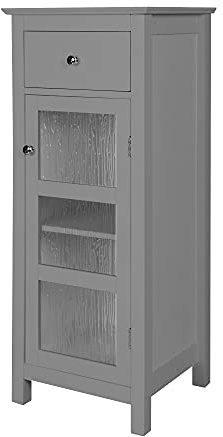 Teamson Home Badezimmer Connor Freistehender Schrank Grau EHF-579G