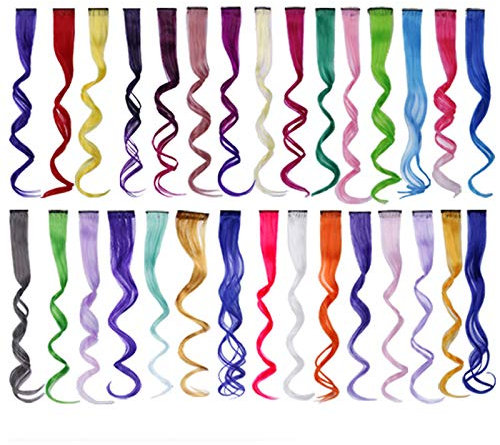 10 Stück Haarteile für Locken, Perücke, Haarverlangerung, keine Spuren, Hochtemperatur-Draht, verlaufend, glatt