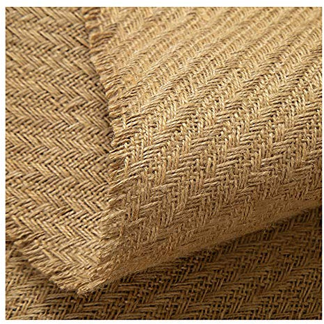 Tissu de Toile de Jute Tissu de Jute Pour la Peinture Artisanale Matelassée Et Rembourrage Léger, 150cm de Largeur (vendu Au Mètre)(Color:Style2)
