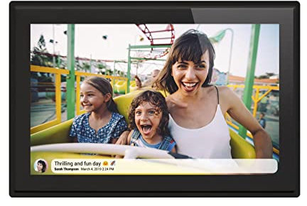 Braun Photo Technik Phototechnik 21257 DigiFrame 1019 WiFi schwarz Digitaler Bilderrahmen 25.7cm 10.1 Zoll 1280 x 800 Pi