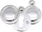 Victorian Keyhole Covered Escutcheon for Front Doors 35mm Polished Chrome | Pack of 2