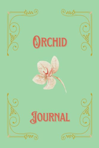 Orchid Journal: Mint Green Blank Lined Journal Notebook