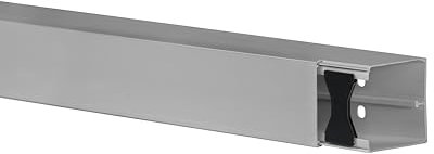 10m KOMIB Kabelkanal/Kabelkanäle/Kabelführung - Verschiedene Größen und Farben - Schraubbar - 5 x 2m Stangen - (Grau - Steingrau, 60 x 60 mm)