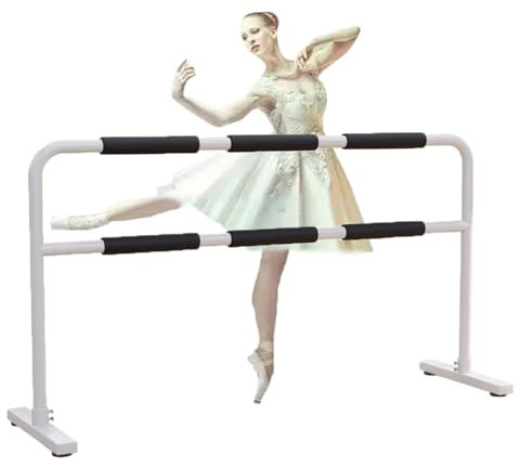 HamoM Ballettstange Weiße Ballettstange aus Stahl, Beinpresse für Mobilheim-Tanzstudio, Starke Tragfähigkeit (Color : White, Size : 1m/3.3FT)
