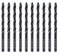 DelitonGude 3,0mm HSS M35 Cobalt Twist Bohrer, Hochgeschwindigkeitsstahl, Satz 10, passend für Stähle, Gusseisen und andere Metalle (3,0mm)