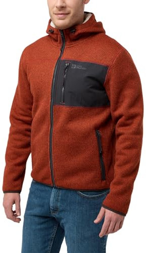 Jack Wolfskin Herren Kaminfeuer Hooded Jkt M, Intense Rust, XXL EU