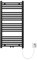 Mai & Mai Radiateur de Salle de Bain Electrique 100x50cm Gris Noir Sèche-Serviettes avec Résistance Chauffante 600W