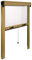 eacommerce - Zanzariera Verticale a Rullo in Fibra di Vetro e Telaio in Alluminio | Avvolgimento Automatico | Adattabile e Riducibile | Facile Installazione, Bronzo, 140x250H cm