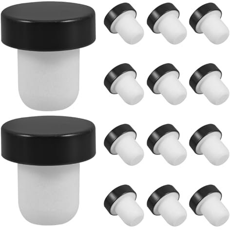 iplusmile Wine Bottle Silicone Stoppers: 24 pcs Reusable Silicone T-Shaped Stopper for Wine Bottles Beer Craft - Keeping Fresh and Secure,30X19.3mm