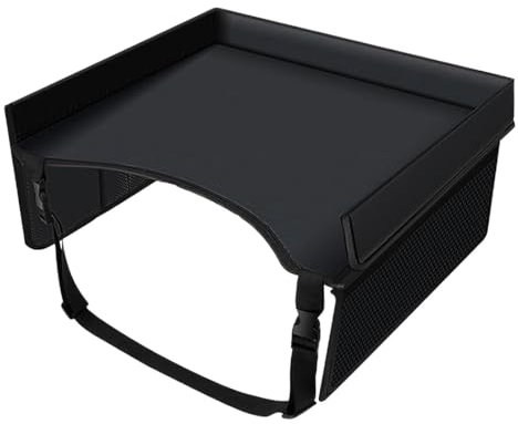 Wpsagek Mesa para asiento de coche, mesa con bandeja para coche para niños, bandeja plegable para actividades, bandeja de viaje para niños, mesa con bandeja para asiento de coche para viajes largos