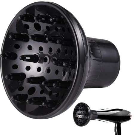 Universals Hair Diffuser, Hair Dryer Diffuser Attachment For Curly And Natural Wavy Hair, Professional Blow Dryer Diffuser For Hairdryer, Frizz Frees Hair Drying