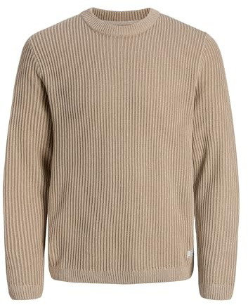 JACK & JONES Male Strickpullover Einfarbig Strickpullover