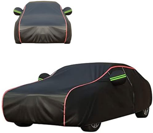 Bâche Voiture Extérieur Anti Grêle pour Peugeot 307 CC, Housse De Voiture Imperméable, Respirant Et Anti-Poussière, Coupe-Vent, Rayures Et Neige avec Poche Miroir QHL1030