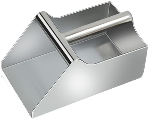 Pala de acero inoxidable para alimentos, cuchara de hielo para máquina de hielo, cuchara de granos de café, pala de dulces de alimentos, cuchara de comida para perros, cuchara de cocina, cuchara de