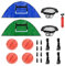 MUXSAM Trampolin Basketballkorb Set, 2 Basketballkörbe mit 4 Bällen und Pumpe