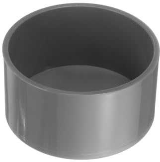 sourcing map PVC Pipe End Cap Fitting, 110mm/4.33 ID Furniture Grade Pipe End Cap Plug Adapter Pipe Plug Socket Fittings for Sewer Drain Pipe Connections, DIY Garden Shelf, Grey