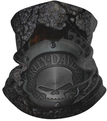 ARDZLALS Cache-cou unisexe en polaire pour homme et femme - Cache-cou Harley-Davidson coupe-vent réglable pour ski, moto, sports de plein air, course à pied, cyclisme, Noir , Taille unique