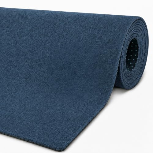 Internethandel Pfordt Kunstrasen Premium Dream Blau Grau 200x400 cm | Velours-Struktur mit angenehmem Laufgefühl und Noppen-Rückseite für den Wasserablauf, ca. 6 mm Gesamthöhe
