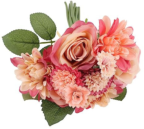 Alipis Rosen Künstliche Blumen Gefälschte Blume Bouquet Tisch Mittelstück Home Office Decor Einfache Wartung