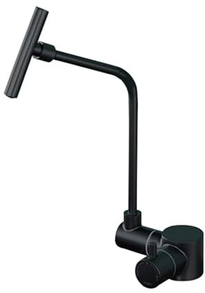 Grifo Cocina Abatible Bajo Ventana Negro Solo Agua Fria Grifo Fregadero Osmosis Negro Acero Inoxidable,negro