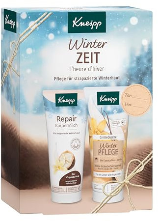 Kneipp Geschenkset Winterzeit - Pflege für strapazierte Winterhaut - 2 x 200 ml