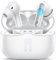 Wireless Earbuds, Bluetooth 5.4 Headphones in Ear 3D Bass Stereo, 40H Wireless Earphones with 4 ENC Noise Cancelling Mic, IP7 Waterproof Bluetooth Earbuds LED Display, Hands-Free Calls with AI, White