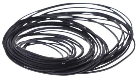WOURRD 1mm Replacement Turntable Belt Rubber Flat Drive Belt For Record Player CD-ROM Phono 45-130mm Belt